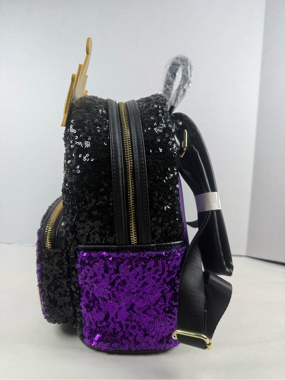 Loungefly Evil Queen Sequin Mini Backpack, Wallet, and Charm - Exclusive HTF - Picture 8 of 8